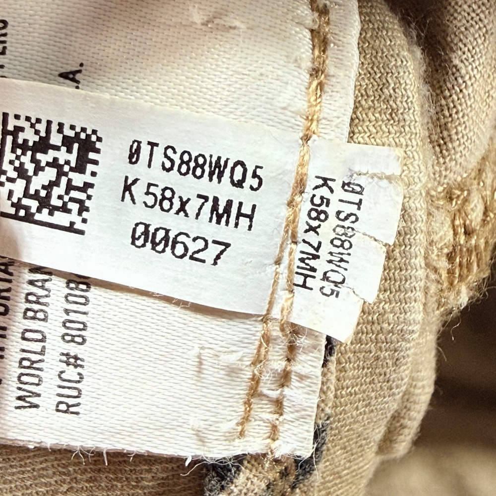 American Eagle Slim Fit Chino Pants Mens 38x36 (measures 38x33) Khaki Stretch - Picture 9 of 14